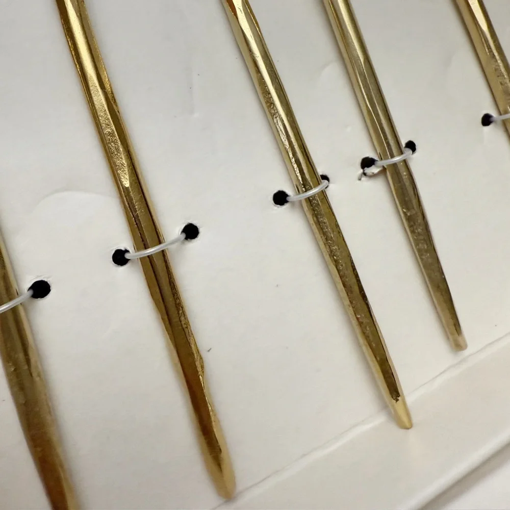 Artistic Accents Hand Forged Gold Stainless Steel Minimalist 20 Pc Flatware Set